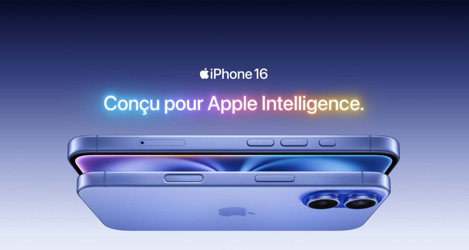 iphone 16. Conçu pour Apple Intelligence.