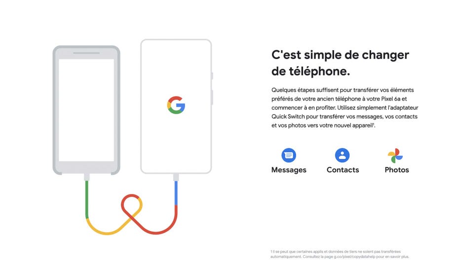 C'est simple de changer de téléphone.