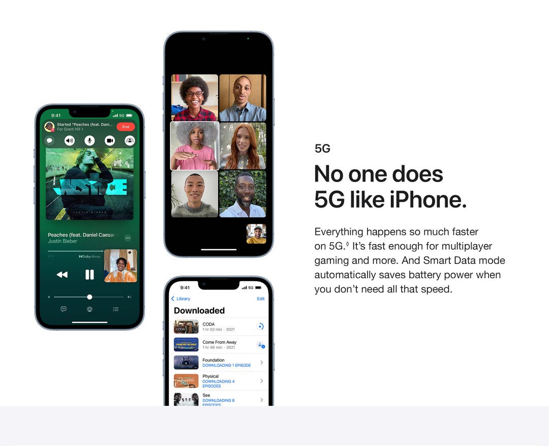No one does 5G like iPhone. Everything happens so much faster on 5G.