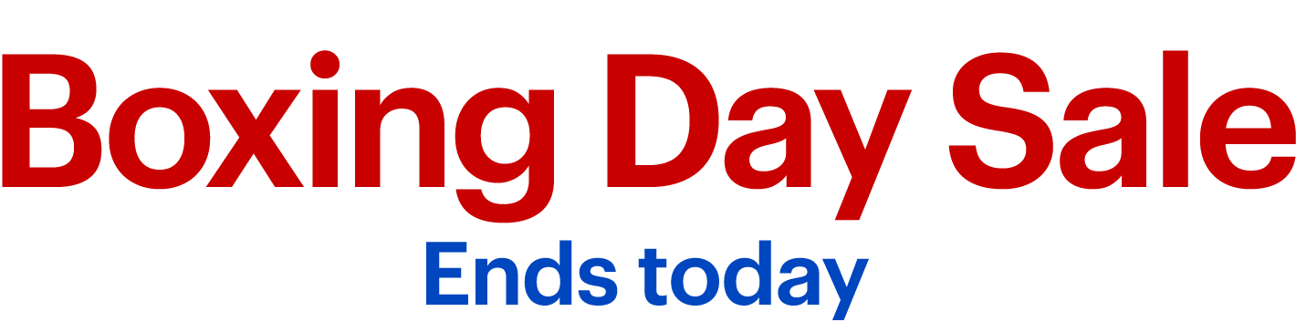 Boxing Day Sale. Ends Today.