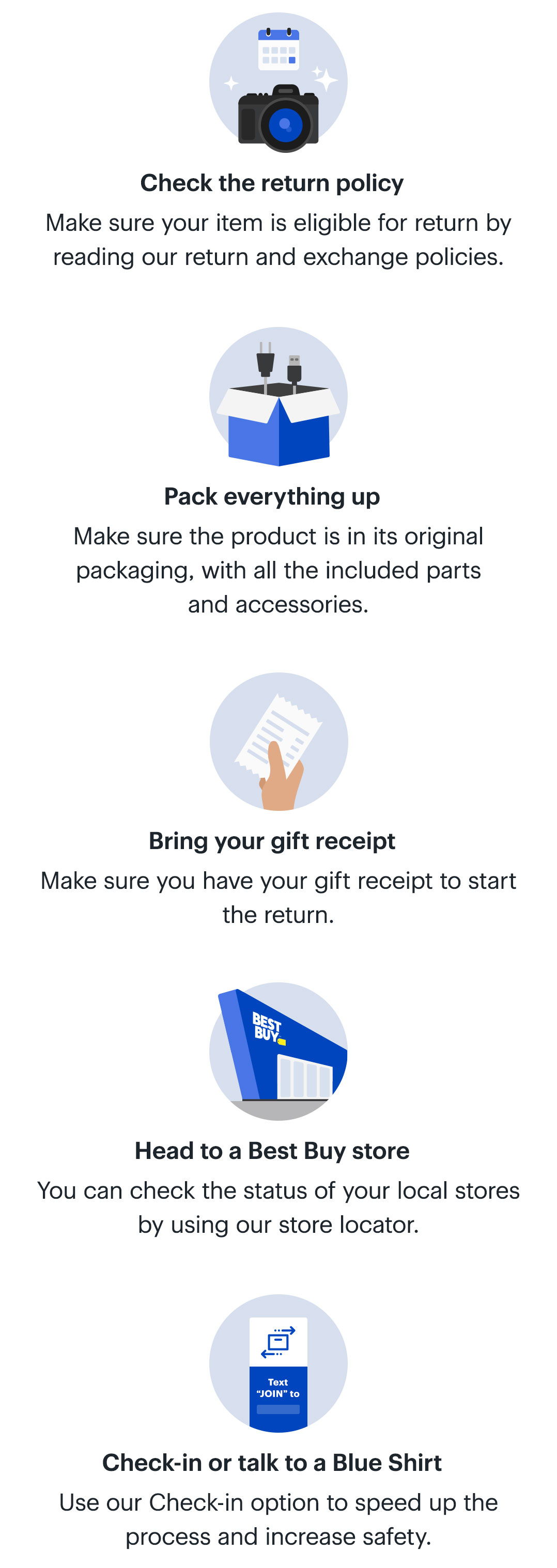 best buy return policy no receipt gift