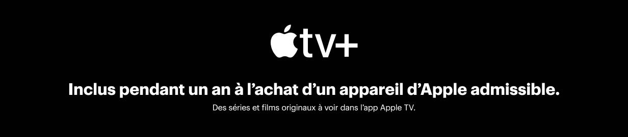 Apple TV+ est inclus pendant un an à l’achat d’un appareil Apple admissible. Des séries et films originaux à voir dans l’app Apple TV.