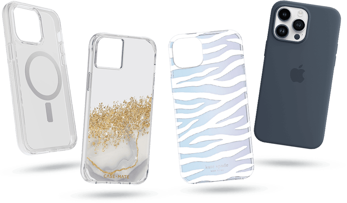 iPhone 14 Pro Cover - Santa Barbara Genuine Leather Card Holder Case Plaid  Series
