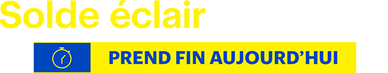 Solde éclair de 3 jours