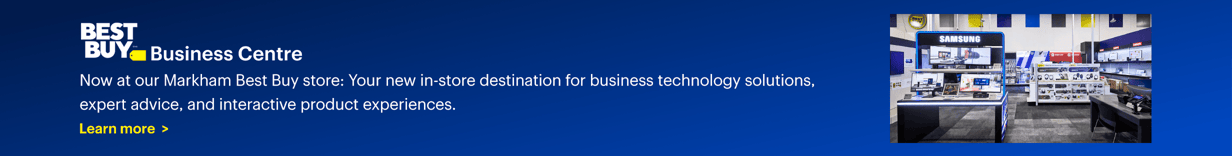 Best Buy Business Centres. Now at our Markham Best Buy store: Your new in-store destination for business technology solutions, expert advice, and interactive product experiences. Learn more