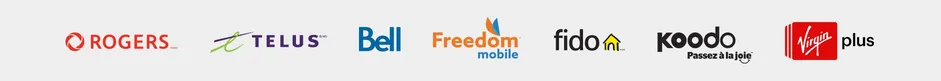 Principaux fournisseurs de téléphonie cellulaire au Canada.
