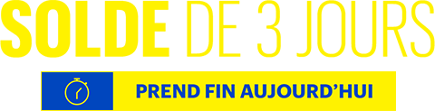 Solde de 3 jours