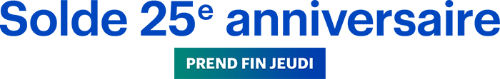 Solde 25e anniversaire