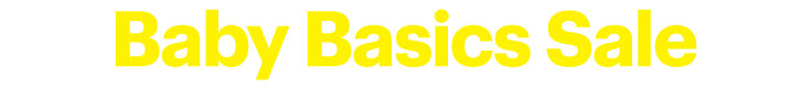 Baby Basics Sale