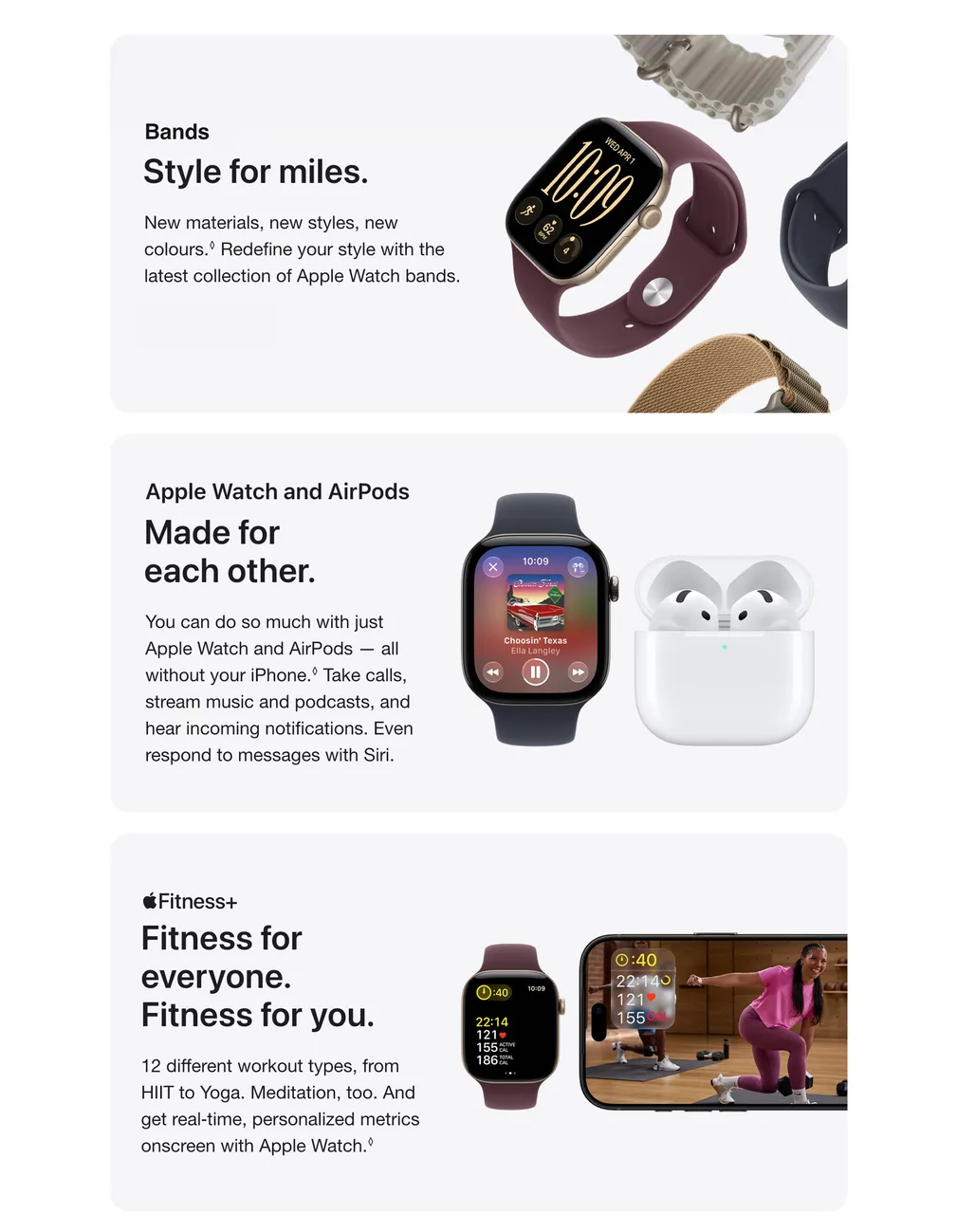 Comparer, Quelle Apple Watch est faite pour vous?