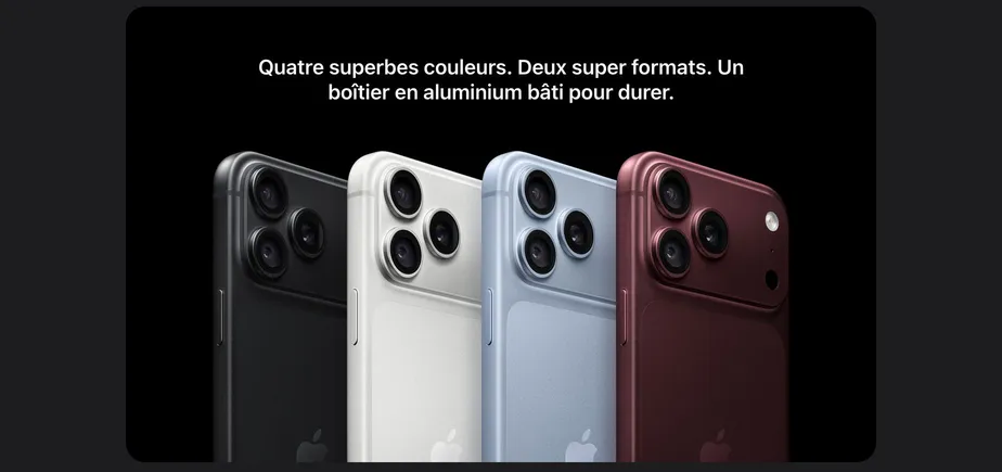 Quatre superbes couleurs. Deux super formats. Un boîtier en aluminium bâti pour durer.