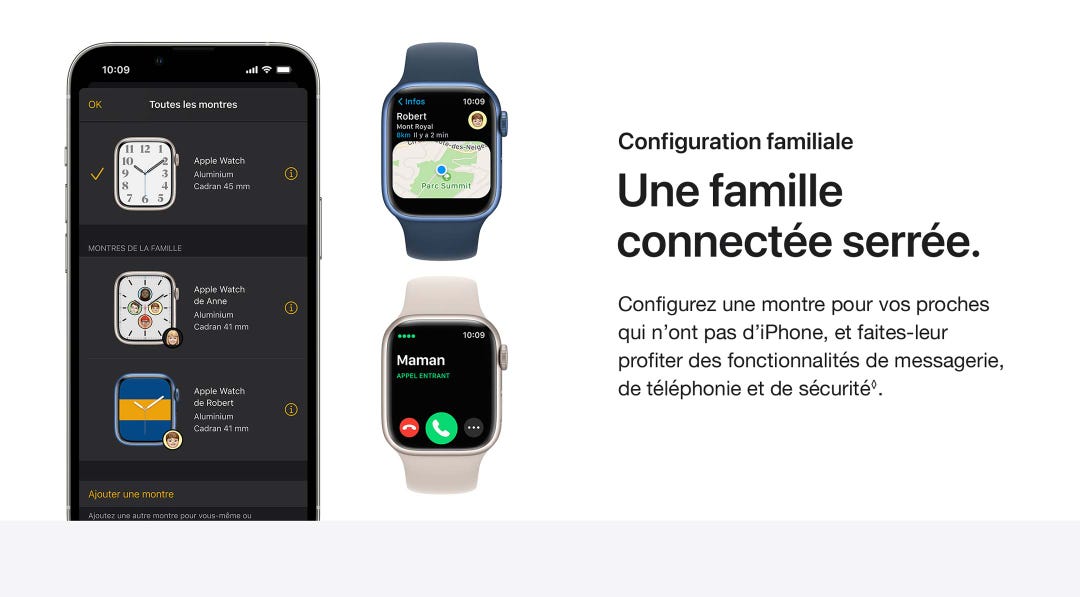 Set up a watch for relatives who don't have an iPhone, so they can access messages, phone calls and safety features.