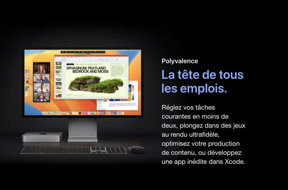 Polyvalence. La tête de tous les emplois. Réglez vos tâches courantes en moins de deux, plongez dans des jeux au rendu ultrafidèle, optimisez votre production de contenu, ou développez une app inédite dans Xcode.