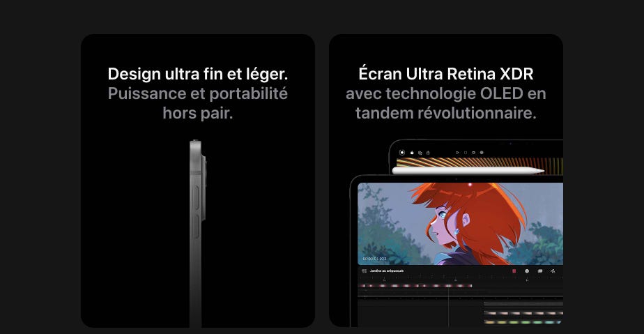 Design ultra fin et léger. Puissance et portabilité hors pair. Écran Ultra Retina XDR avec technologie OLED en tandem révolutionnaire.