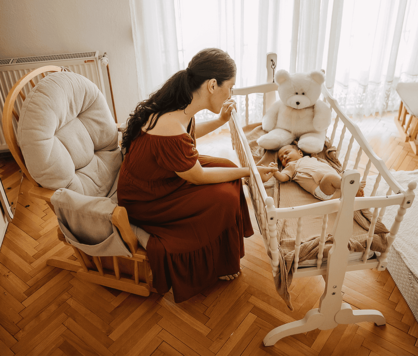 Berceau bébé portable électrique connecté | SweetBed
