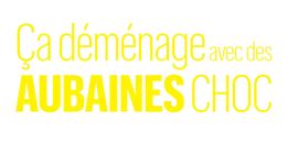 Aubaines Choc pour le jour du déménagement