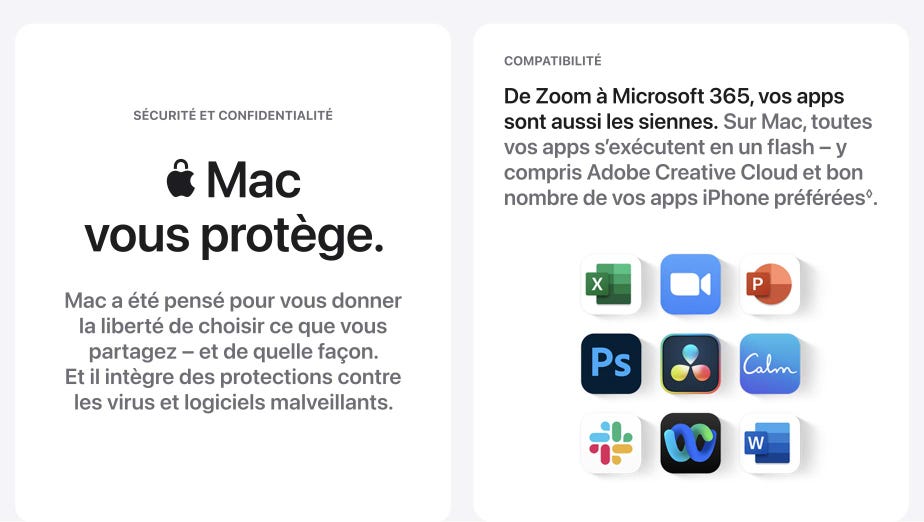 Mac vous protège. Mac a été pensé pour vous donner la liberté de choisir ce que vous partagez - et de quelle façon. Et lil intègre des protections contre les virus et logiciels malveillants.